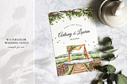 Watercolor Wedding Venue, an Illustration by Yorda Studio (Thumbnail 5 of 9)