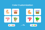 100 Pet Flat Icons, an Emoji Icon by Prosymbols (Thumbnail 6 of 11)