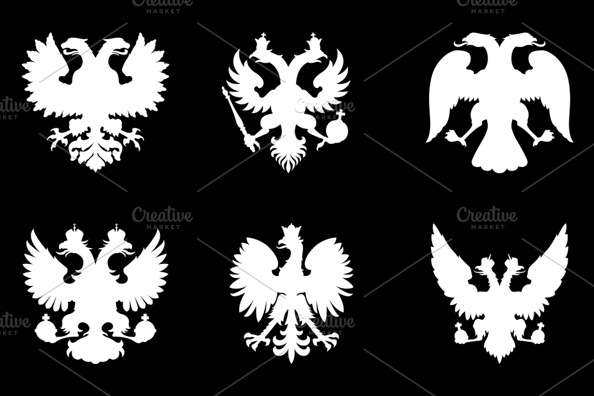 12 Heraldic Eagle Silhouettes, an Object Graphic by Sick Optix (Photo 3 of 4)