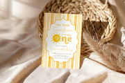 Boho Sunshine 1st Birthday Invite, a Templates & Theme by VeliusCreativeStudio (Thumbnail 3 of 3)