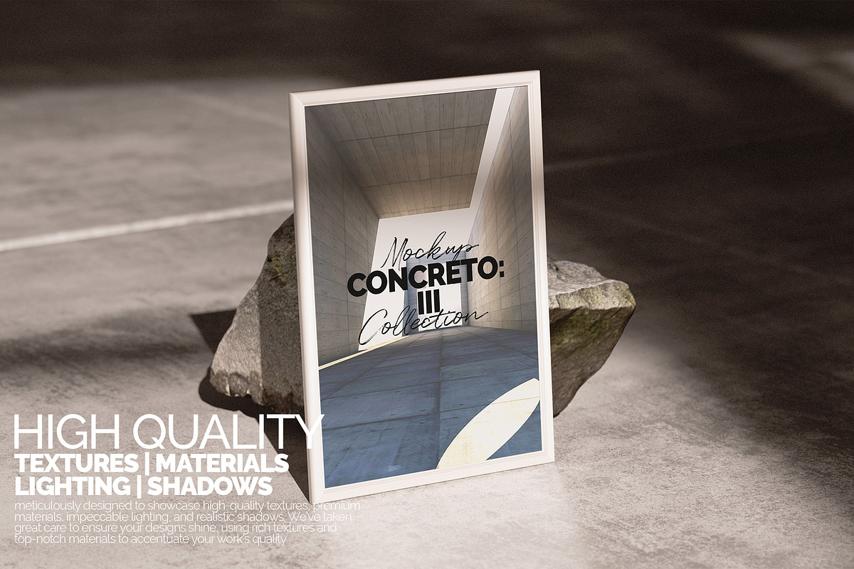 Framed Artwork Mockup – Concreto 3, a Merchandise Mockup by Banana Mockups (Photo 5 of 5)