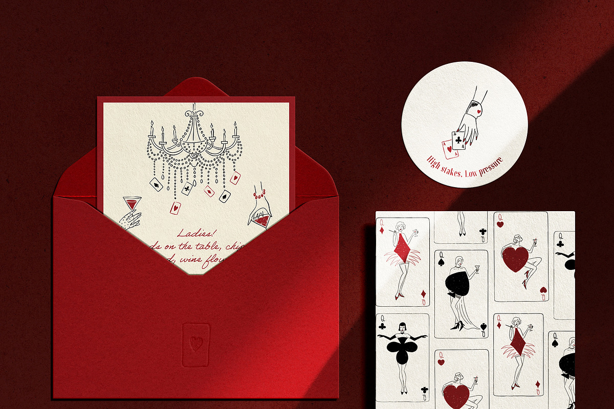 Lucky in Love-Casino Romance Clipart, an Object Illustration by Teresa Art Store (Photo 4 of 5)