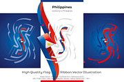Philippines flag ribbon vector, a Templates & Theme by Simbos (Thumbnail 2 of 9)