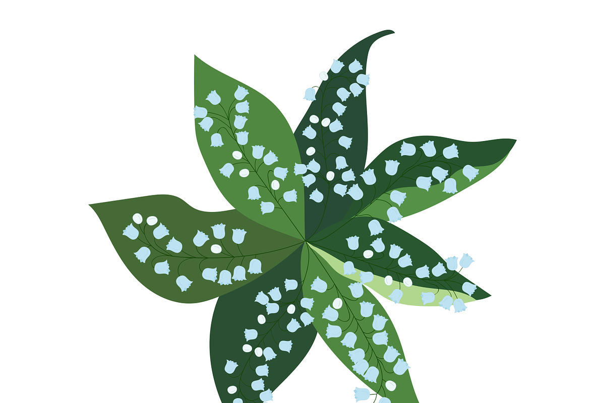 Lilies of the valley, big set., a Decorative Illustration by Orangepencil (Photo 4 of 8)