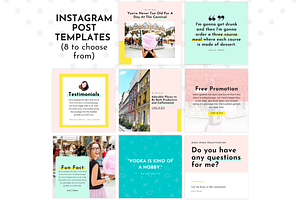 Instagram Template Colorful Canva