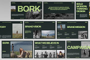 BORK Bold Brand Powerpoint Template, a Presentation Template by Portocraft (Thumbnail 1 of 7)
