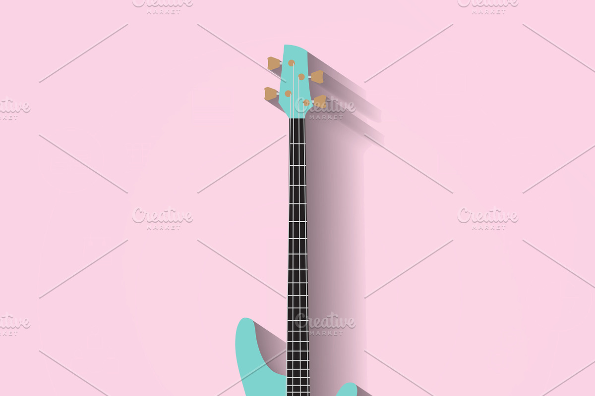 Vector guitars set, an Object Graphic by iconerstock (Photo 7 of 10)