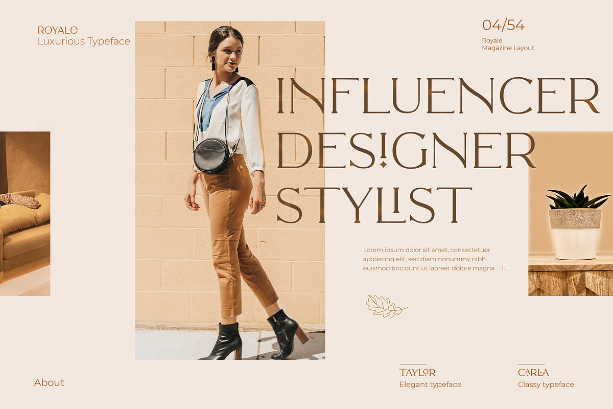 Royale Luxurious Typeface + LOGOS, a Serif Font by Creative Corner (Photo 2 of 28)