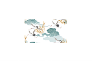 Crane birds & Chinese cloud pattern, a Pattern Graphic by marukopum (Thumbnail 2 of 3)
