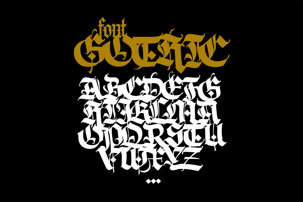 Gothic vector letters, an Object Graphic by GeekClick (Photo 1 of 4)