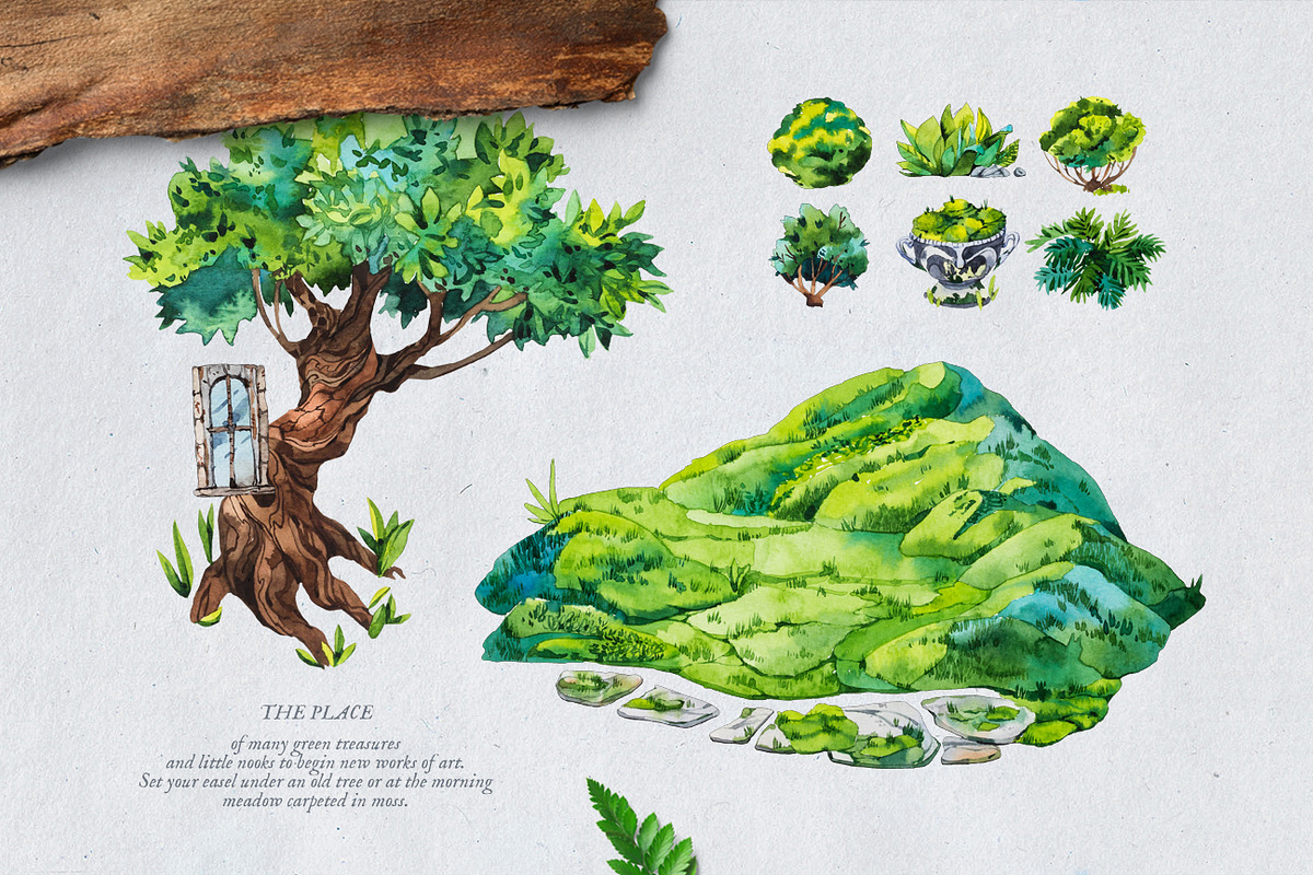 Artist's Garden Watercolours, a Decorative Illustration by Aquarellina (Photo 3 of 30)