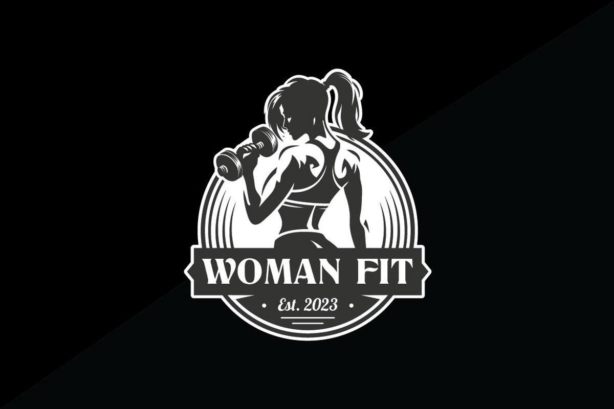 Vintage Woman Fitness Logo Template, a Branding & Logo Template by Heavtryq Design (Photo 3 of 4)