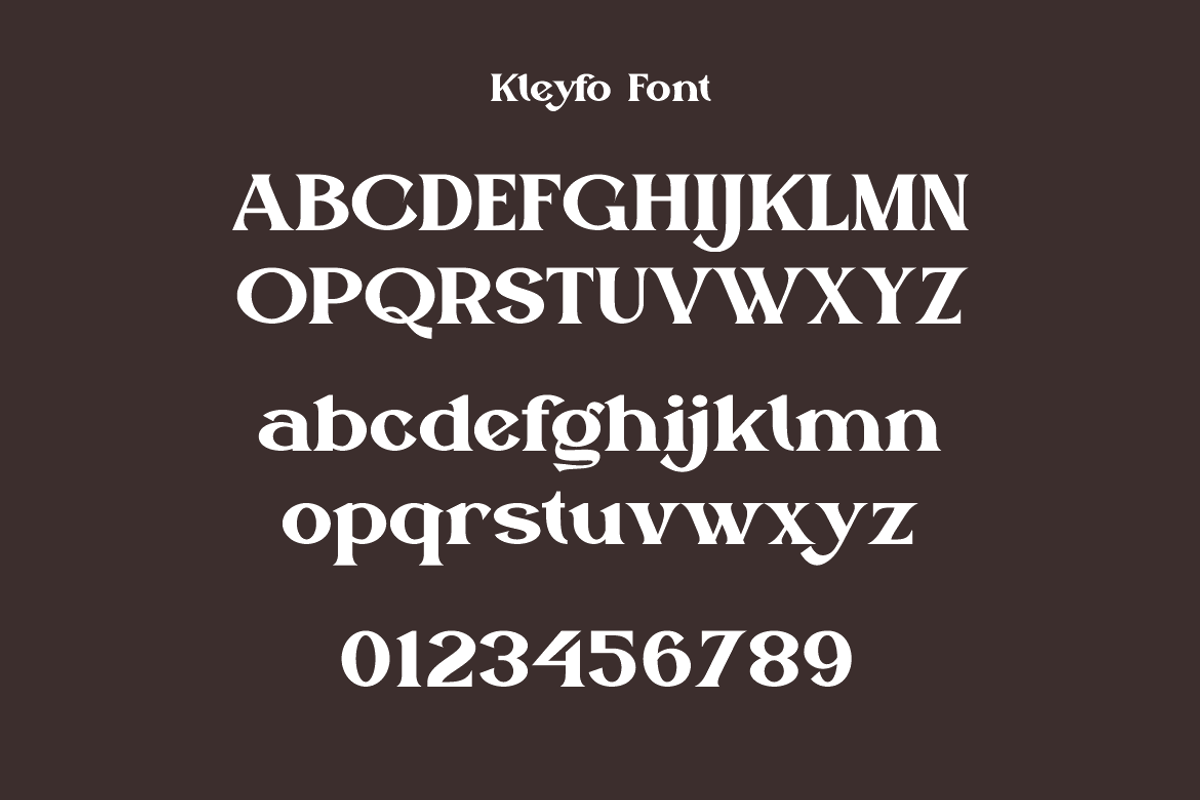 Kleyfo - Retro Bold Serif Font, a Serif Font by Iqsiart Studio (Photo 11 of 14)