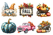 Whimsy Fall Clipart, an Illustration by Designworld (Thumbnail 2 of 6)