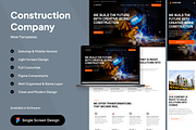 Huantume - Construction Landing Page, a Landing Page Template by SundayWorkTeam (Thumbnail 1 of 4)