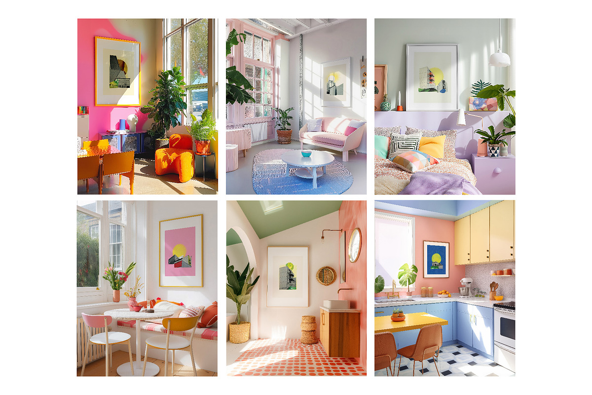 Pop: Interior frame mockup bundle, a Household Mockup by Amy Louise Baker (Photo 6 of 7)