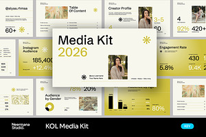 Gradient Minimal KOL Media Kit KEY, a Presentation Template by Neermana