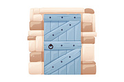 Old medieval castle doors set, an Object Illustration by Good Studio (Thumbnail 6 of 13)