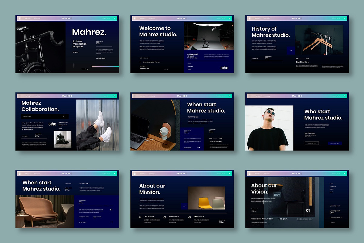 Mahrez - Business Google Slide Templ, a Presentation Template by Dens Creative Studio (Photo 2 of 6)