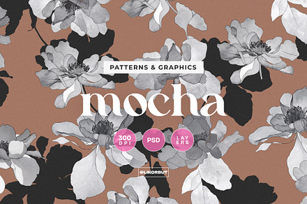 Dark Academia Floral Pattern