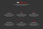 Dark Minimal Personal Branding HTML5, a HTML Template by Themeplaza (Thumbnail 3 of 6)