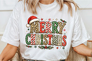 Leopard Merry Christmas PNG, a Seasonal Illustration by Canvas Craft (Thumbnail 3 of 6)