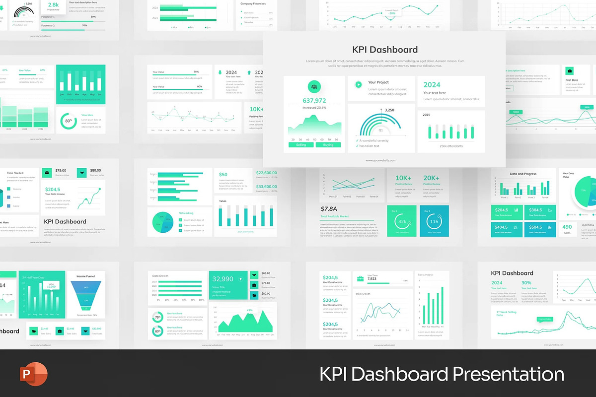 KPI Dashboard Presentation Powerpoint