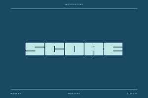 Score - Modern Display Typeface
