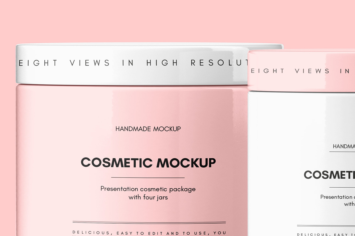 Jar Mockup v.2 - 8 views, a Packaging Mockup by Illusiongraphic (Photo 14 of 20)