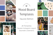 Mood Board Template Square Format, a Product Mockup by Onward Wander Studio