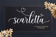 Scarletta Script, a Script Font by Rastype (Thumbnail 1 of 9)