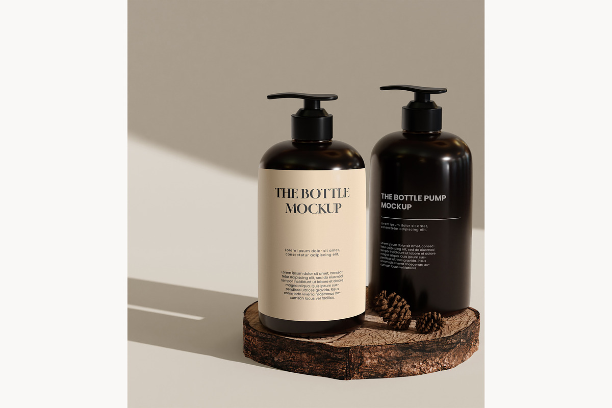 Bottle pump mockup, a Packaging Mockup by mockupocka (Photo 6 of 12)