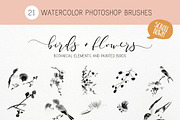 Japanese Birds photoshop brushes, a Brush Add-On by Studio-Charlie (Thumbnail 2 of 4)