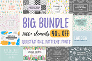 BIG BUNDLE - 90% off, an Illustration by Anatartan Design (Thumbnail 1 of 17)