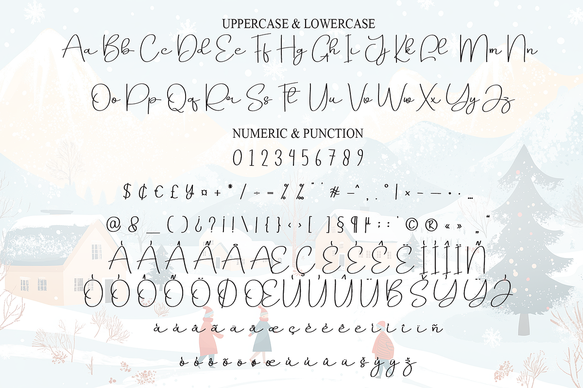 Winterday | Script Font, a Handwritten Font by Scratchones (Photo 7 of 8)