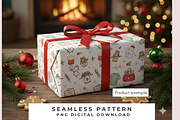 Christmas Nurse Seamless Pattern, a Decorative Illustration by Anca Digital Vibe (Thumbnail 5 of 7)