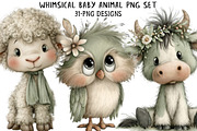 Whimsical Baby Animal PNG Set, an Illustration by Daily.Designs (Thumbnail 1 of 7)