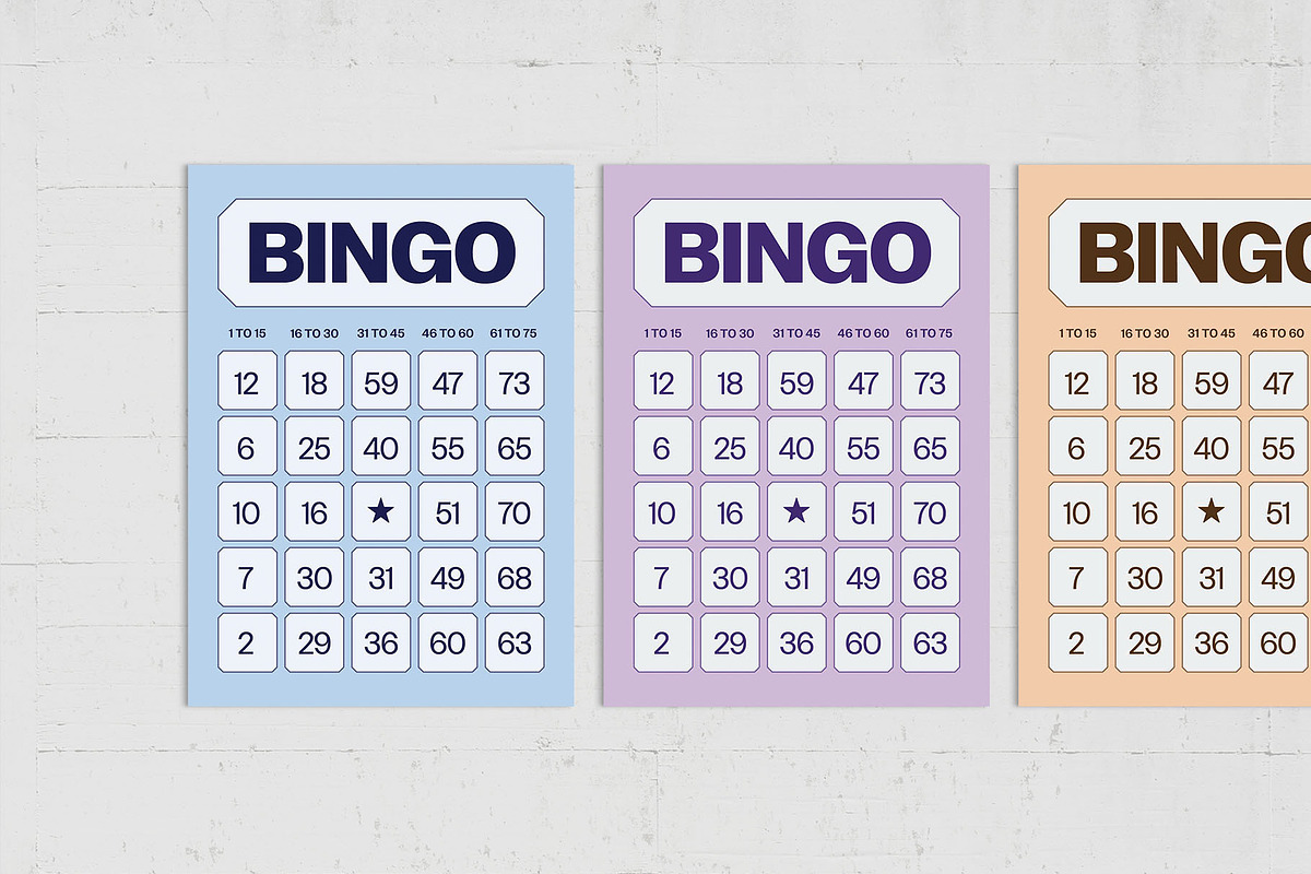 Bingo Cards, a Card Template by BrandPacks