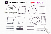 Linear brushes patterns Procreate, a Brush Add-On by Graphics Resources (Thumbnail 12 of 15)