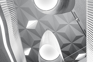 Abstract shapes of modern interior, an Architecture Photo by BOOCYS