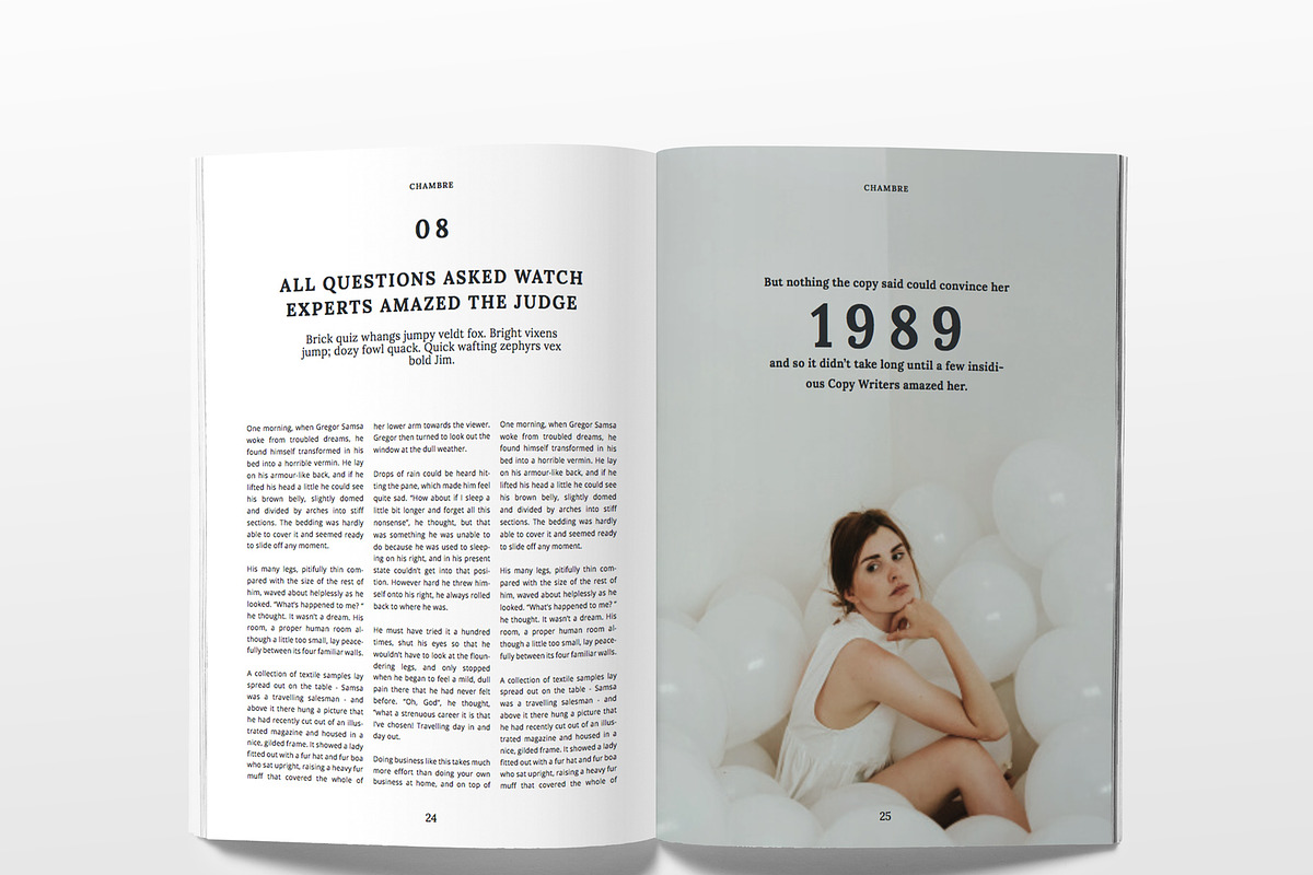 Chambre magazine template, a Magazine Template by Unsited (Photo 3 of 10)