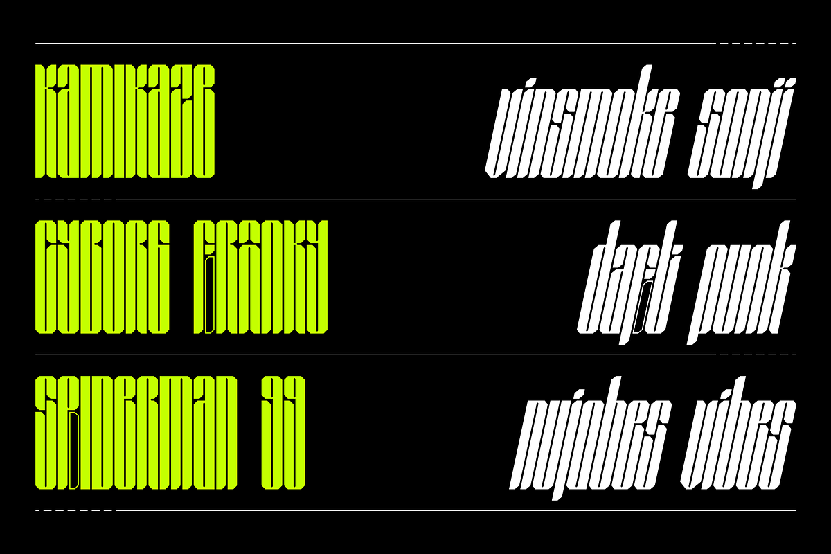 SEGAPUNK BOLD FUTURISTIC TYPEFACE, a Symbol Font by Font For Zula™ (Photo 4 of 13)