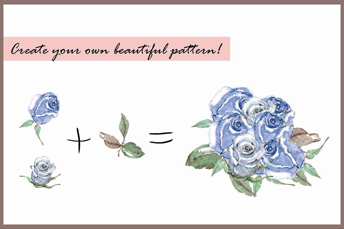 Lavender & Rose Clipart Set, a Seasonal Illustration by VianneArt (Photo 4 of 4)