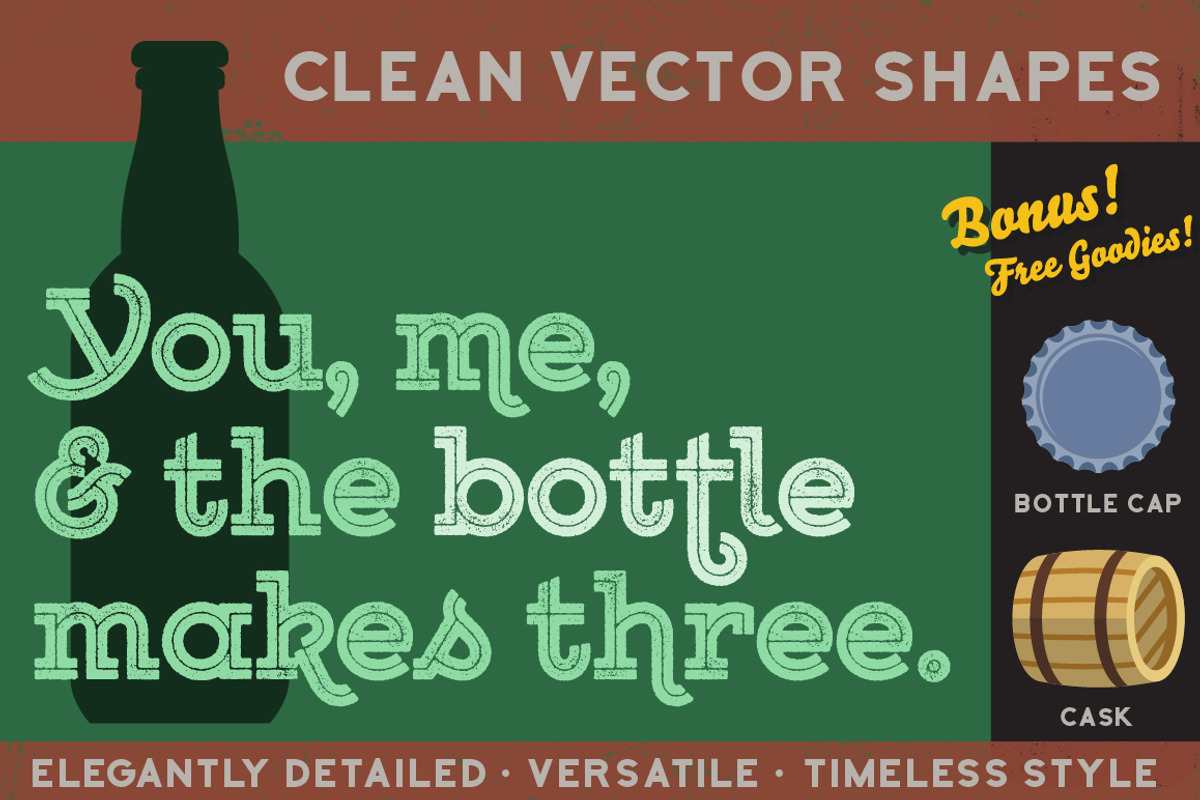 All Bottled Up: Beer Bottle Set, an Object Graphic by Designed by Monkeys (Photo 2 of 4)