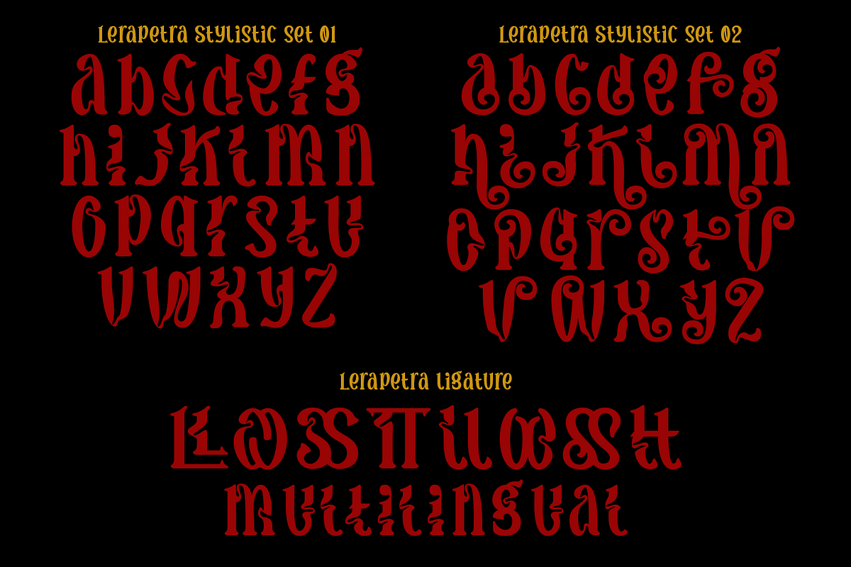 Lerapetra Display Font, a Blackletter Font by TypeClassHeroes (Photo 10 of 10)