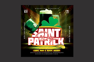 St Patrick’s Day Flyer, a Flyer Template by DSGraphicDesign