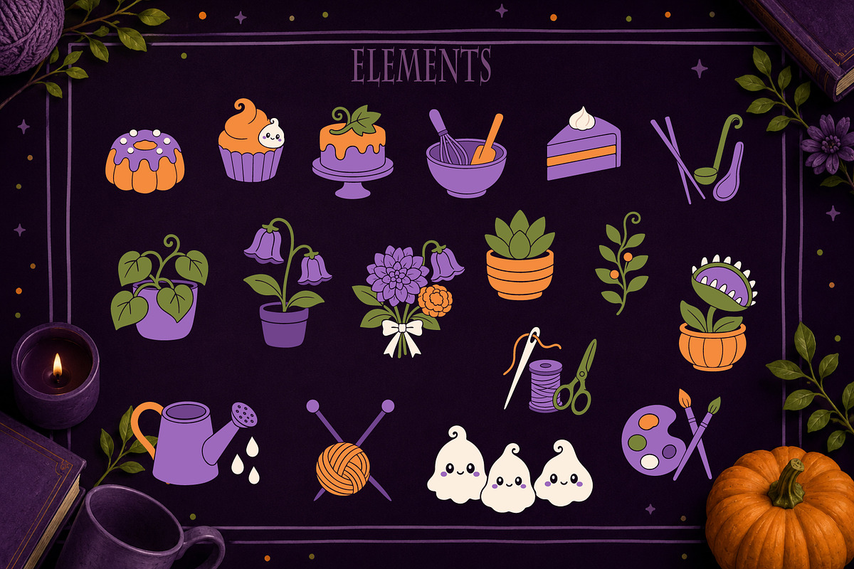 49 Cozy Halloween Ghost Illustration, a Seasonal Illustration by Christine Krahl (Photo 4 of 18)