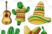 Cinco de mayo clipart, an Illustration by DarinaDigital (Thumbnail 5 of 7)