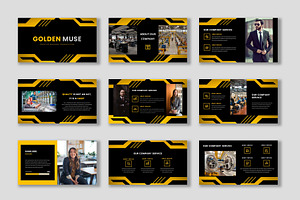 Golden Muse Keynote Template