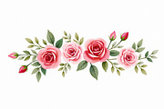 Vintage Rose Watercolor Set, an Illustration by Creativeshirt (Thumbnail 7 of 11)